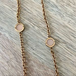 MK Rose Gold Necklace & Earring Set